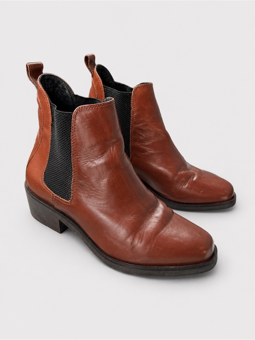 Ariat Men’s 8.5 Brown Leather Chelsea riding Boots Western Ankle Slip On